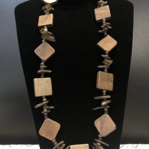 Liberian wooden necklace