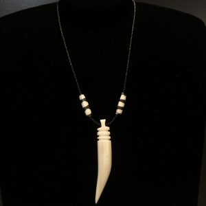 Bone tooth necklace