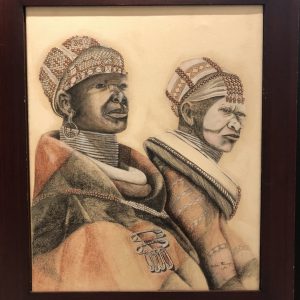 Africa is for sale- Philani Mhlungu- Charcoal on canvas